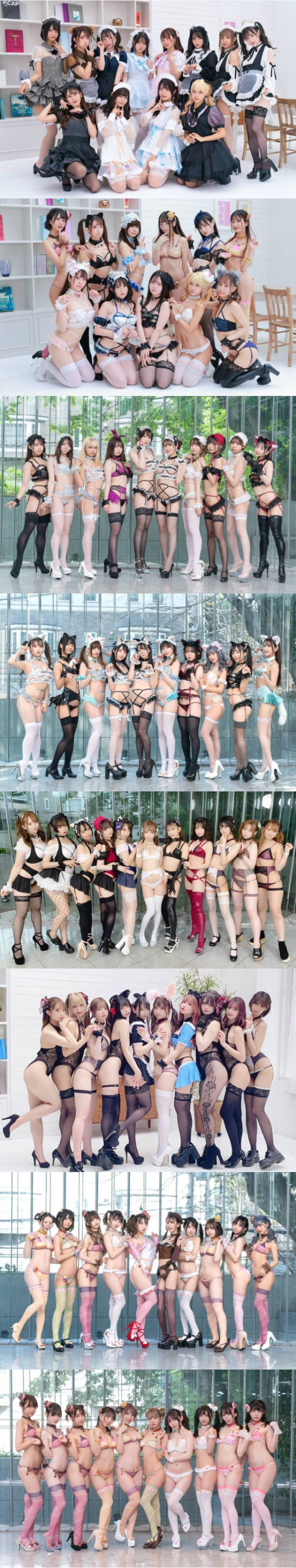 일본 피팅모델들이 한자리에 ㄷㄷ 이미지 1